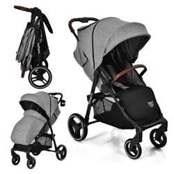Picture of Total Tactic BC10019GR 5-Point Harness Lightweight Infant Stroller with Foot Cover & Adjustable Backrest&#44; Gray