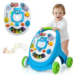 Picture of Total Tactic BC10023BL Sit-to-Stand Toddler Learning Walker with Lights & Sounds&#44; Blue