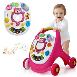 Picture of Total Tactic BC10023PI Sit-to-Stand Toddler Learning Walker with Lights & Sounds&#44; Pink