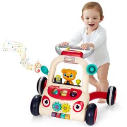 Picture of Total Tactic BC10065 2-in-1 Sit-to-Stand Baby Push Walker with Music & Light