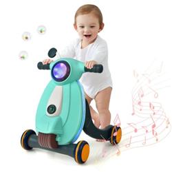 Picture of Total Tactic BC10068GN 2-in-1 Baby Sit to Stand Learning Walker with Lights & Sounds&#44; Green
