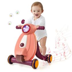 Picture of Total Tactic BC10068PI 2-in-1 Baby Sit to Stand Learning Walker with Lights & Sounds&#44; Pink