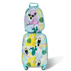 BG51211 Kids Luggage Set for 12 in. Backpack & 16 in. Rolling Suitcase Travel - 2 Piece