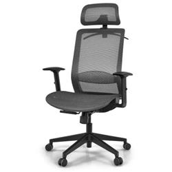 Picture of Total Tactic CB10120GR Height Adjustable Ergonomic High Back Mesh Office Chair with Hange, Gray