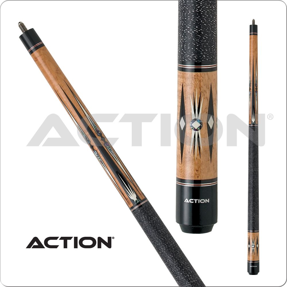 International ACT54-20 20 oz Action Exotic Cue, Honey with Black & White