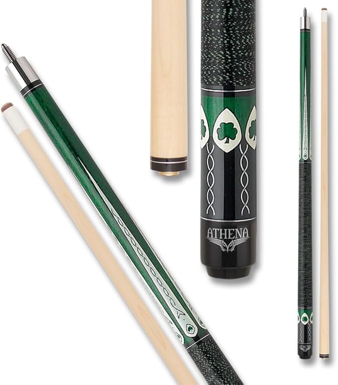 International ATH08 20 20 oz Athena Shamrock Pool Cue