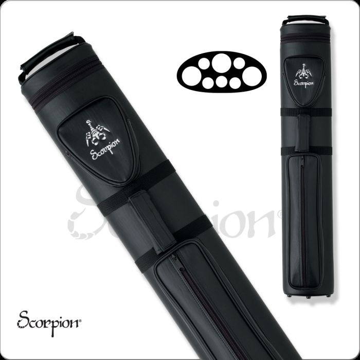 International SC35-BLACK 3 x 5 Scorpion Logo Hard Case, Black