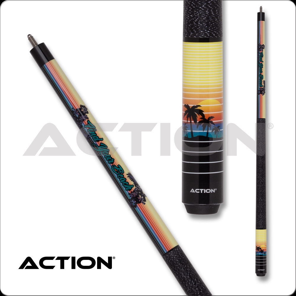 International IMP75-21 21 oz Action Impact Cue, Yellow Beach