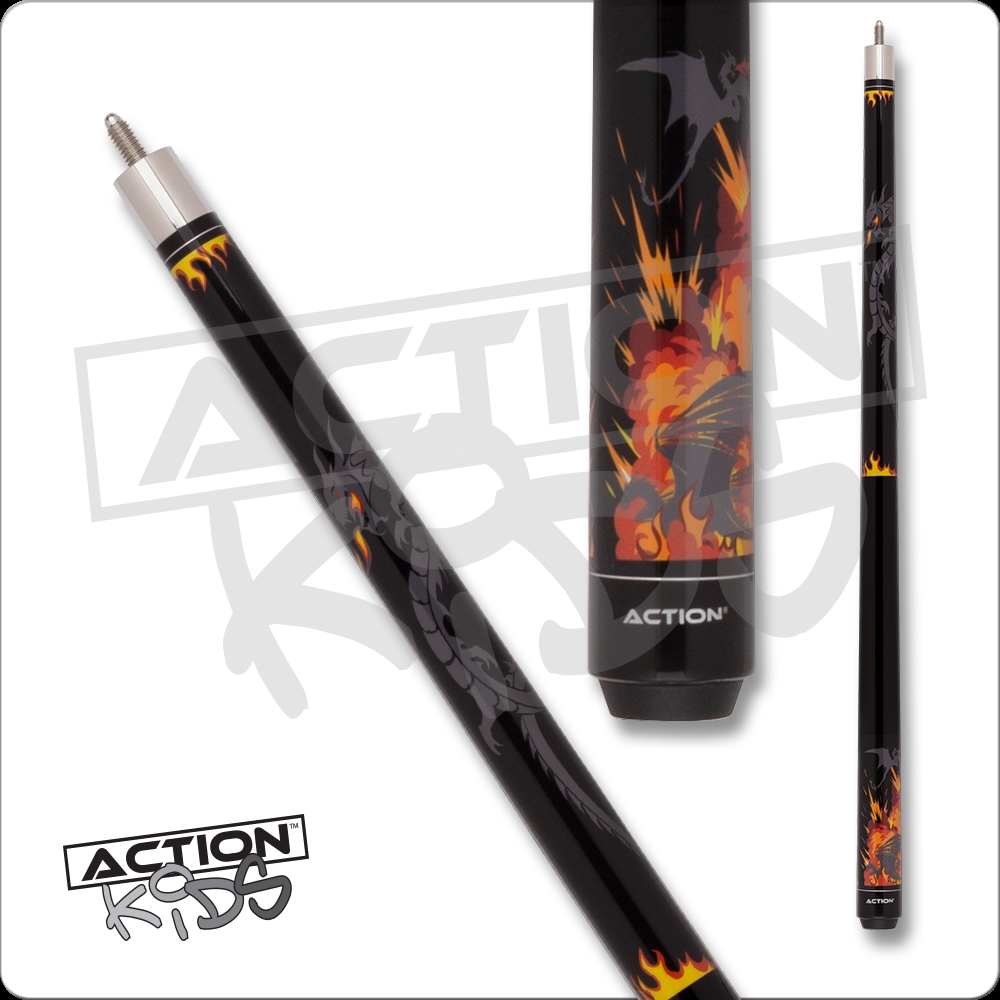 International JR20 48 in. Action Junior Cue, Dragons