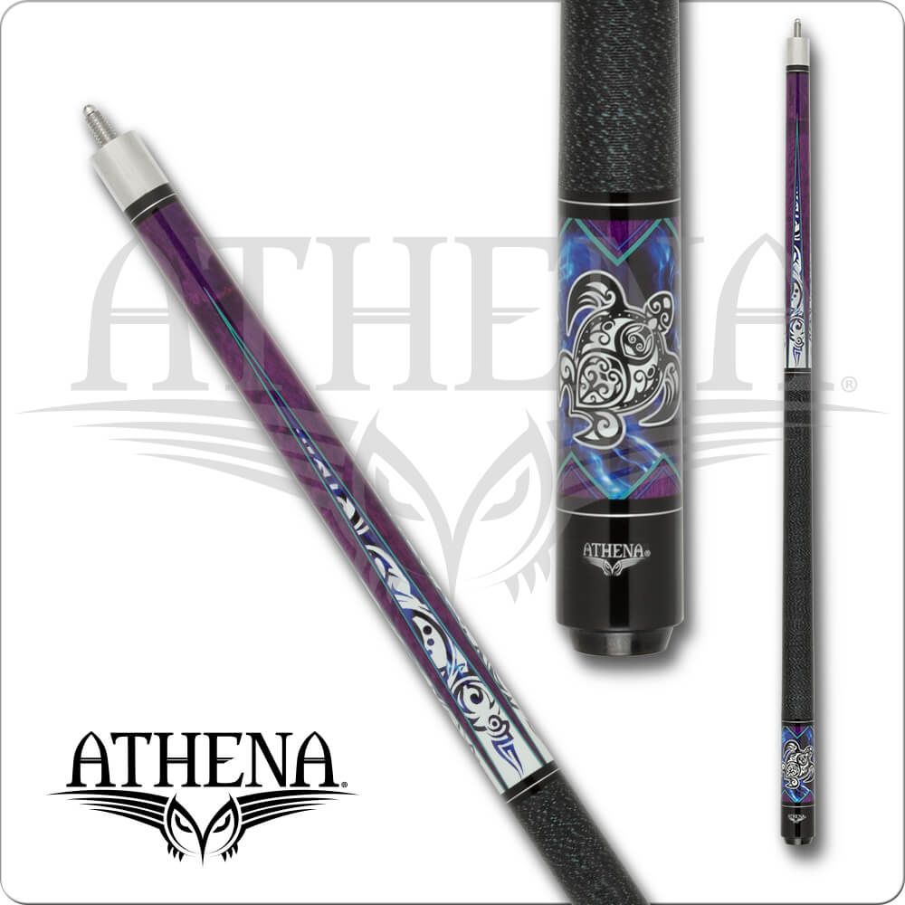 International ATH54-18 18 oz Athena Psychedelic Turtle Cue, Turtle