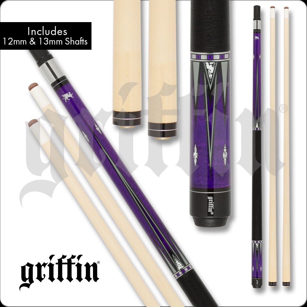 International GR65-20 20 oz Griffin Cue, Purple with Gray