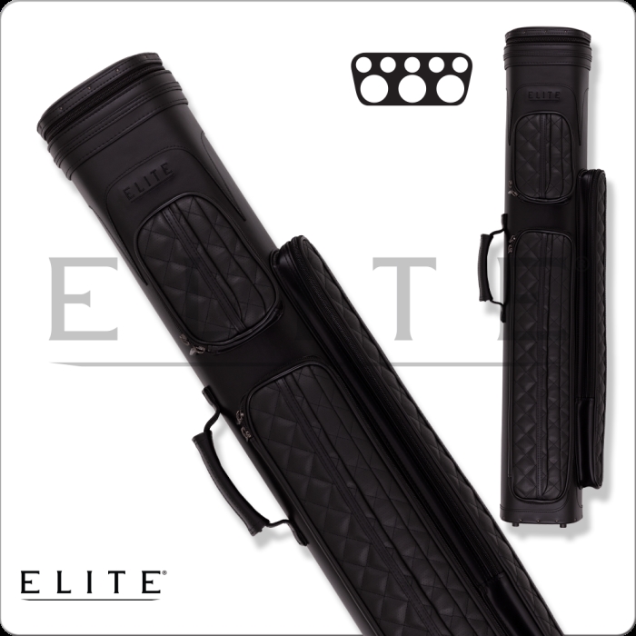 International ECV35 BLACK 3 x 5 Elite Vintage Hard Cue Case, Black