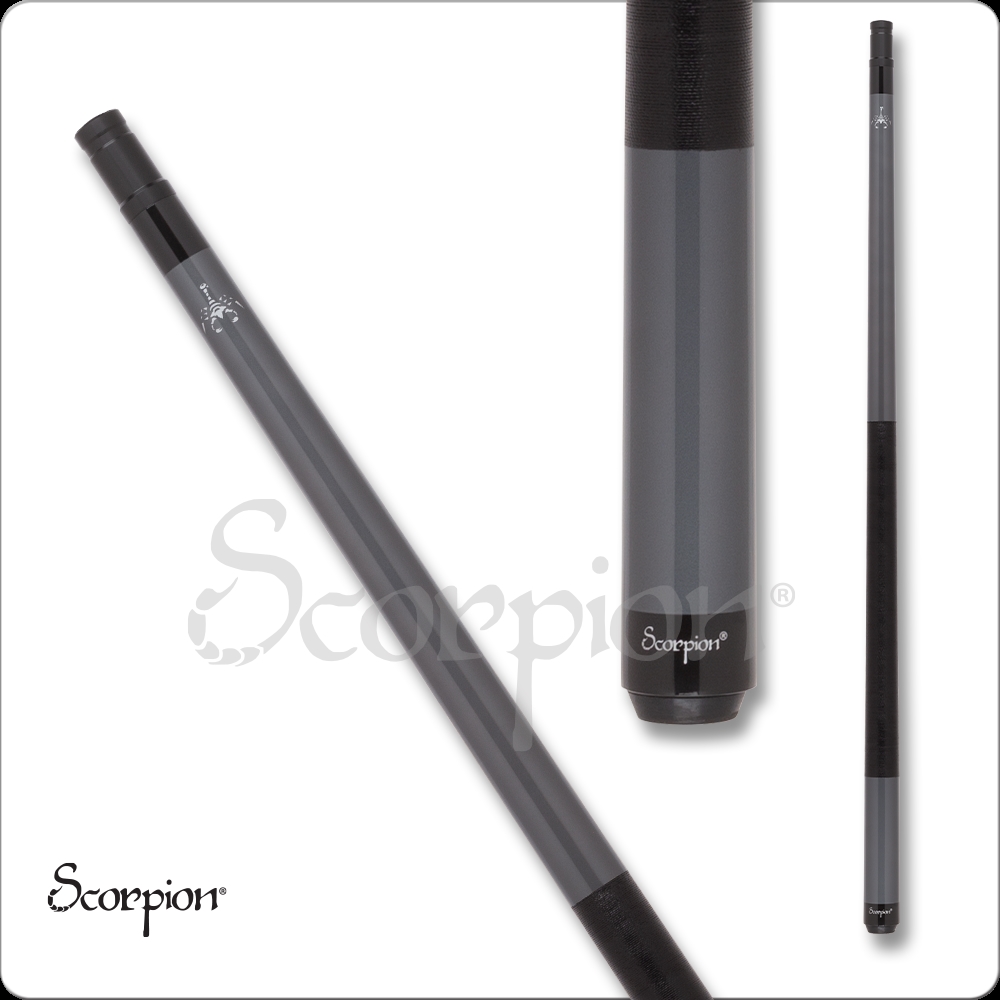 International SW04 18 18 oz Scorpion Metallic Silver Pool Cue