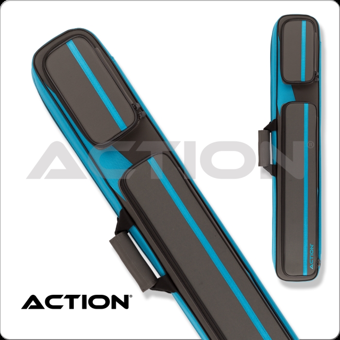 International ACSC12 3 x 5 Action Soft Backpack Straps Hard Case, Blue