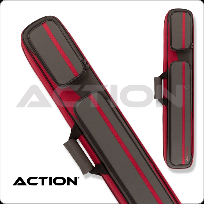 International ACSC14 3 x 5 Action Soft Backpack Straps Hard Case, Red