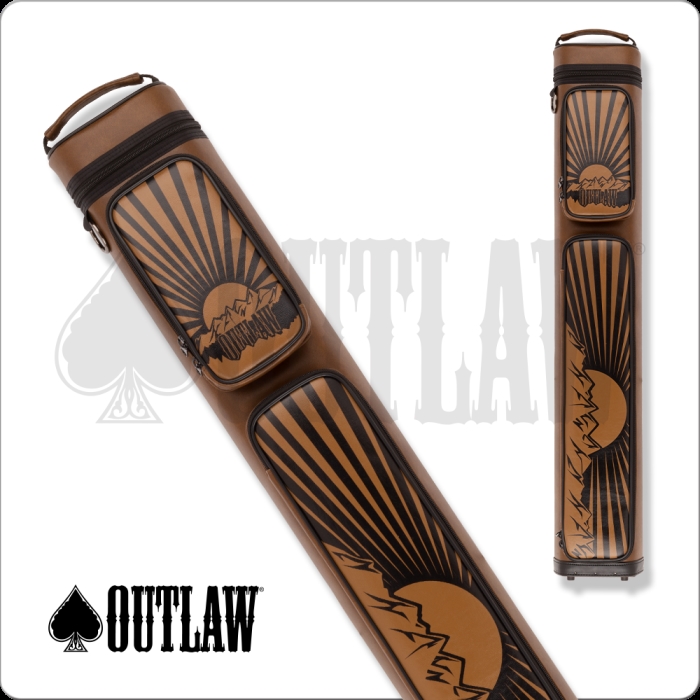 International OLB35L 3 x 5 Outlaw Hard Case, Tan Rising Sun