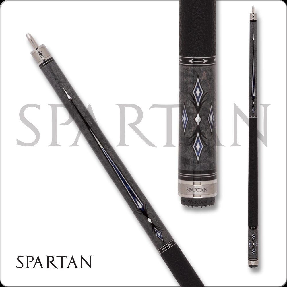 International SPR10 Points Cue, Gray Stain with Blue Pearl