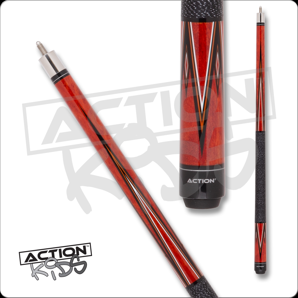 International JR16 52 in. Action Junior Cue, Burnt Orange