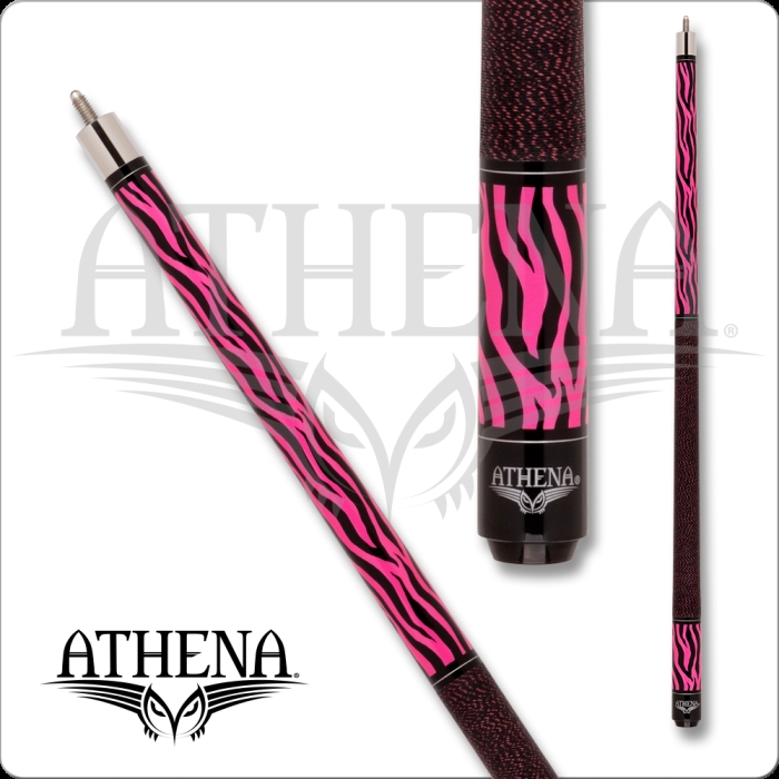 International ATH63 19 19 oz Athena Pink Zebra Design Cue, Black