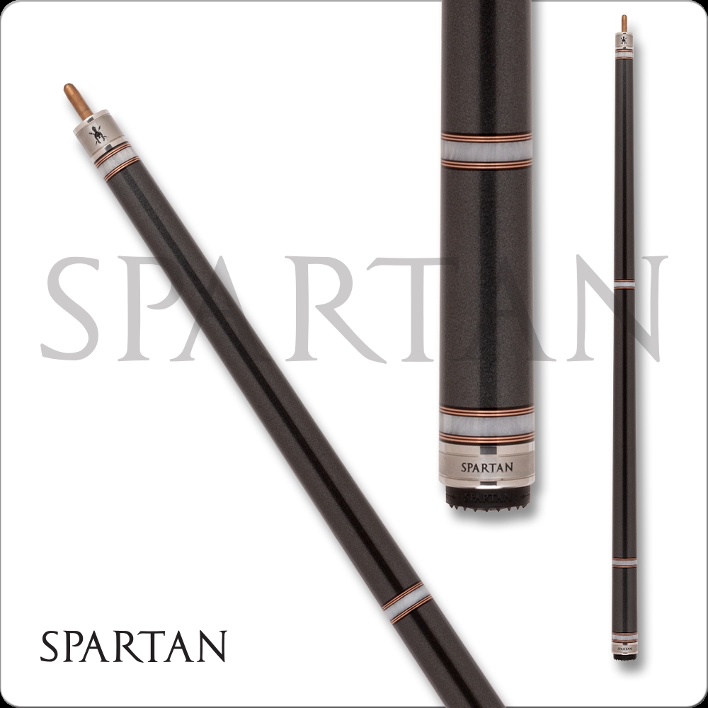 International SPR12 No Wrap Butt Only Metallic Cue, Gray with Rose Gold