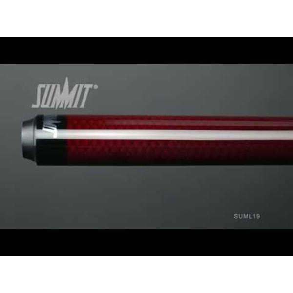 International SUML19 Summit Full Carbon Fiber Pool Cue, Red