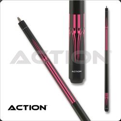 IMP62 21 21 oz Action Impact Black & Pink Matte Pool Cue