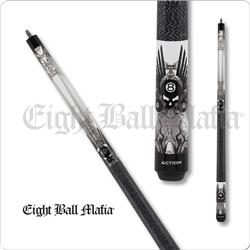 12.5 mm Action Eight Ball Mafia Pool Cue