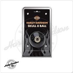 HD8BS Harley Davidson Black with White Skull 8 Ball