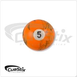 RBBM 05 Black Marble Replacement 5 Billiard Ball
