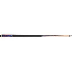 Picture of Action Cues ACT152 20 20 oz Action Fractal Pool Cue - Maple with Burl &amp; Blue Points