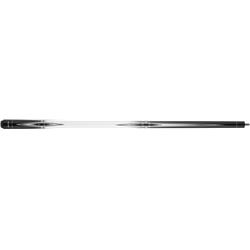 BW25 20 20 oz Black & White Action Pool Cue, White Speers with Foil Diamonds