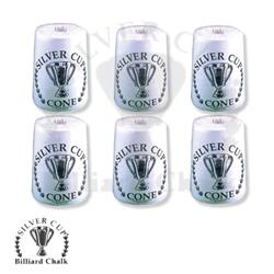 Picture of Billiards Accessories CHSCC6 Silver Cup Cone Chalk&#44; White - Case of 6