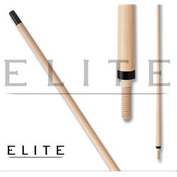 ELBKXS HVY Elite Shaft Heavy Pool Cue, Ebony Stained Maple, Silver & Gold