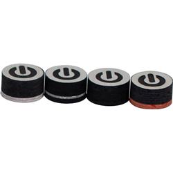 QTCYB SUPER-SOFT 14 mm Single on Cyborg Black Pool Cue Tip - Super Soft