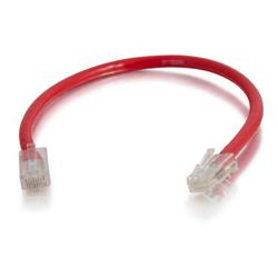 00965 6 in. Cat6 Non-Booted Unshielded-UTP Ethernet Network Patch Cable - Red