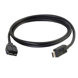 10 ft. USB 3.0-USB 3.1 Gen 1 USB-C to USB Micro-B Cable M-M - Black