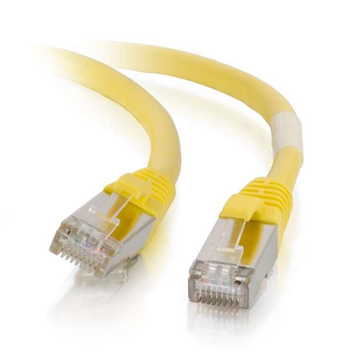 Picture of Cables to Go 867 9 ft. Cat6 Snagless Shielded STP Ethernet Network Patch Cable, Yellow