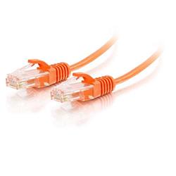 1175 1 ft. Cat6 Snagless Unshielded Slim Ethernet Network Patch Cable - Orange