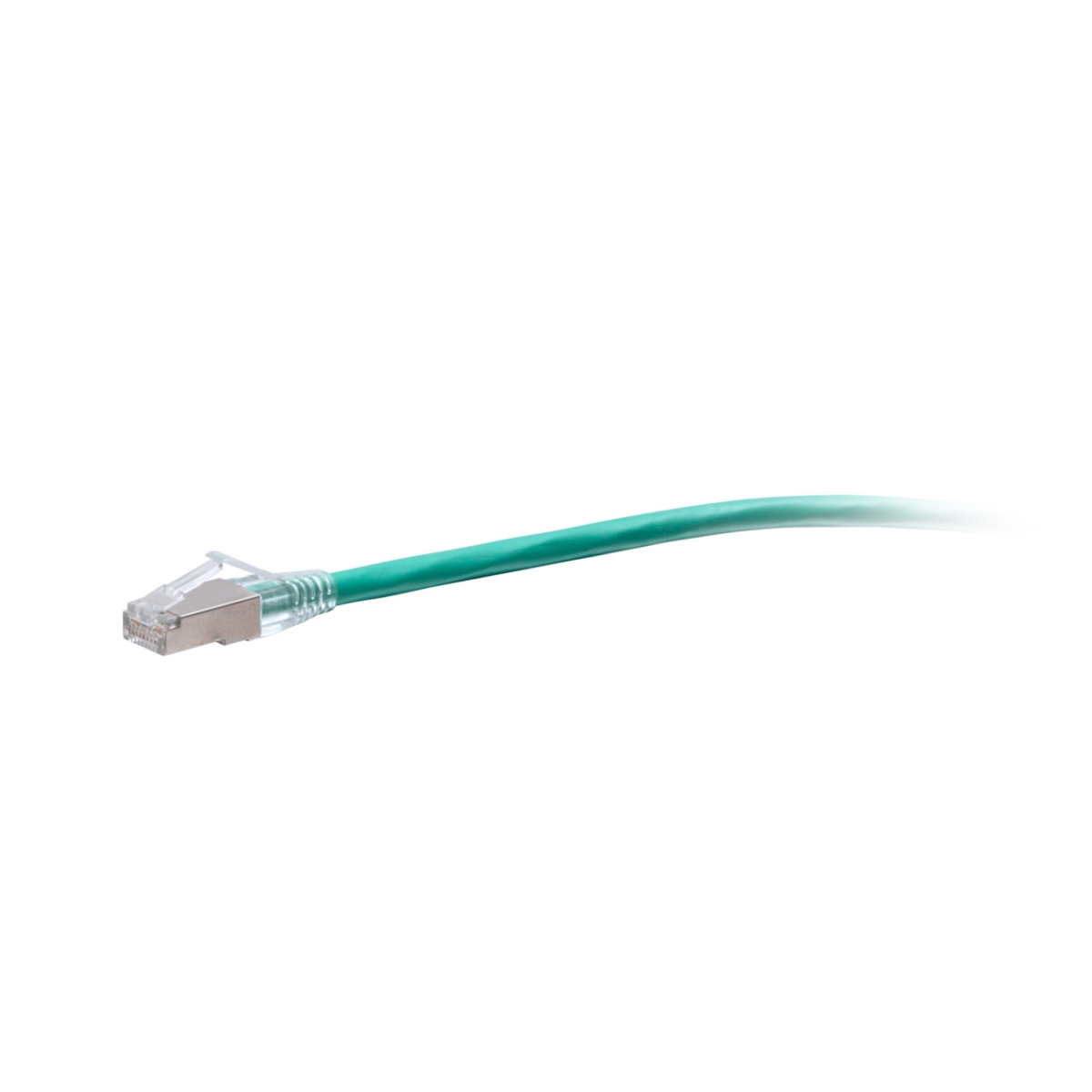 43864 10 ft. TAA-Compliant F-Series Cat6a Snagless Shielded STP Network Cable - Green