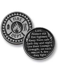 Picture of Cathedral Art PT129 1 in. Firefighter Pocket Token