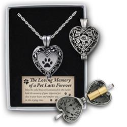 Picture of Cathedral Art AL106 Memorial Filigree Locket Necklace