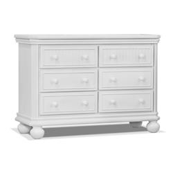 4515-W Finley RTA 6 Drawer Double Dresser, White -  Sorelle Furniture