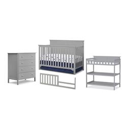 1138-GR 55 x 30 x 41 in. Babies Bedroom Bundle, Gray -  Sorelle Furniture