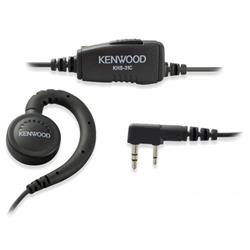 Picture of Kenwood KHS-31C C-Ring Ear Hanger with in Line Push to Talk & Microphone&#44; Black