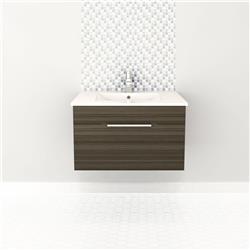 20 x 30 x 18.11 in. Single Drawer Wall Hung Vanity with Top, Spring Blossom