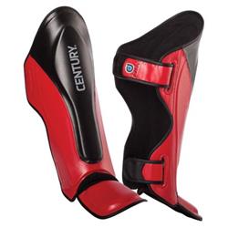 Picture of Century 141004P-910252 Drive Traditional Shin Instep - Red & Black&#44; Large & Extra Large