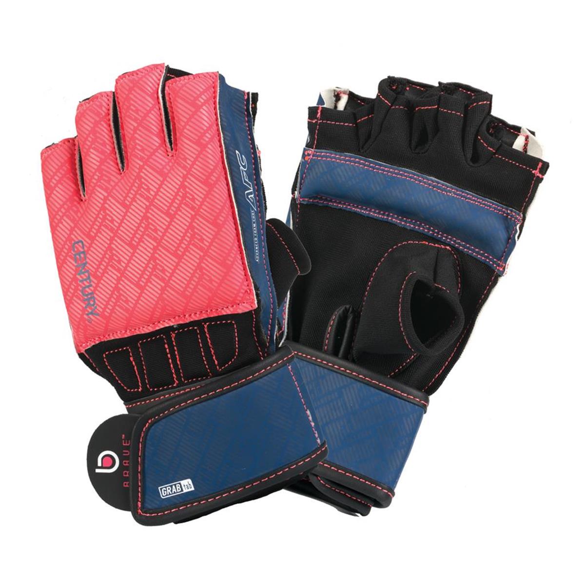 Picture of Century 1473015P-926250 Brave Womens Grip Bar Gloves&#44; Coral & Navy - Small & Medium