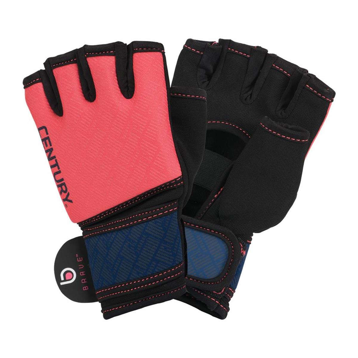 Picture of Century 1473023P-926 Brave Womens Gel Gloves&#44; Coral & Navy - One Size Fits Most