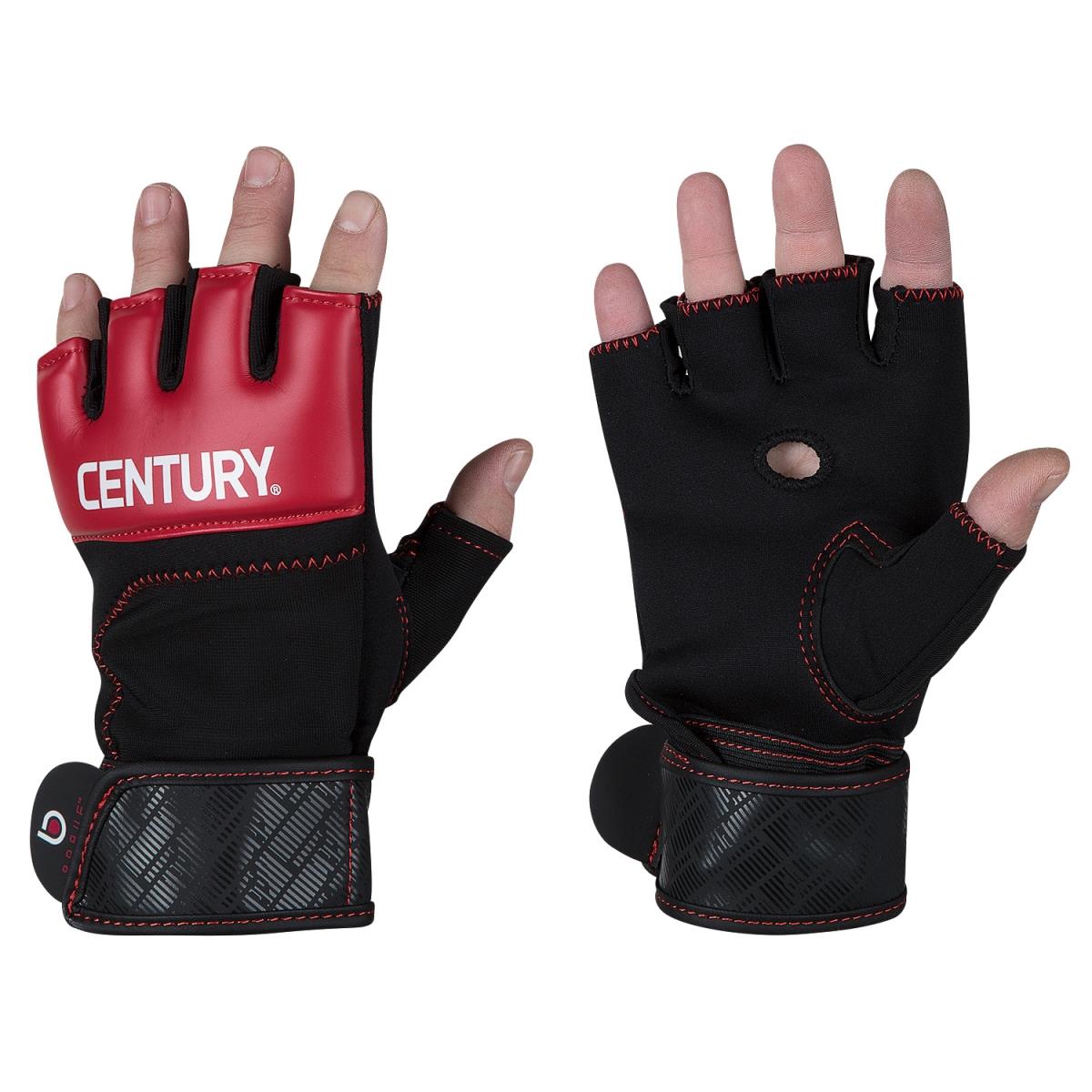 Picture of Century 1473134P-910250 Mens Brave Gel Gloves&#44; Red & Black - Small & Medium