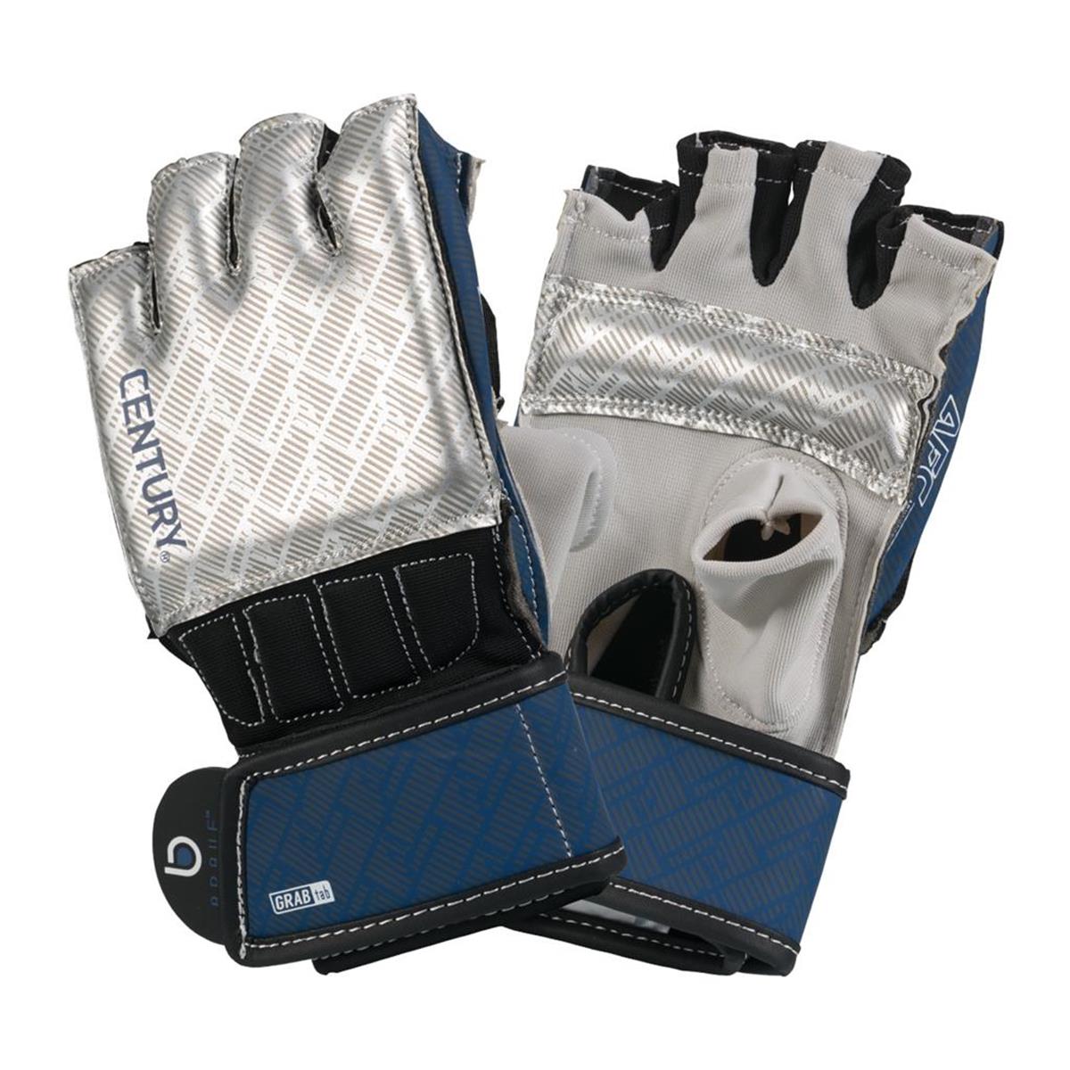 Picture of Century 1473203P-027252 Mens Brave Grip Bar Bag Gloves&#44; Silver & Navy - Large & Extra Large